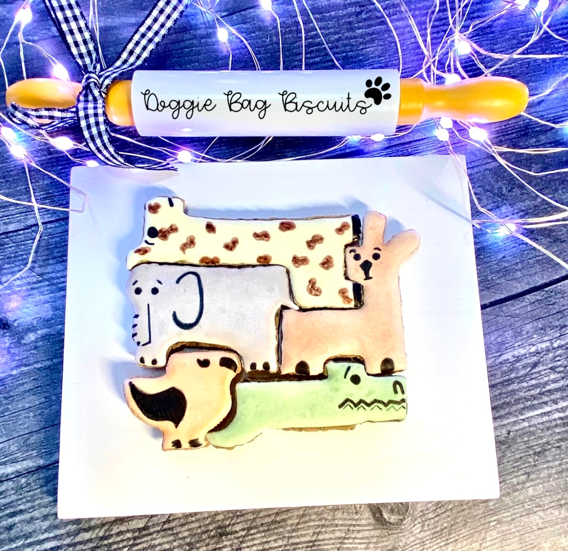 Noah’s Bark Puzzle Canine Cookie Gift Set🦒🐘🦜🌧️