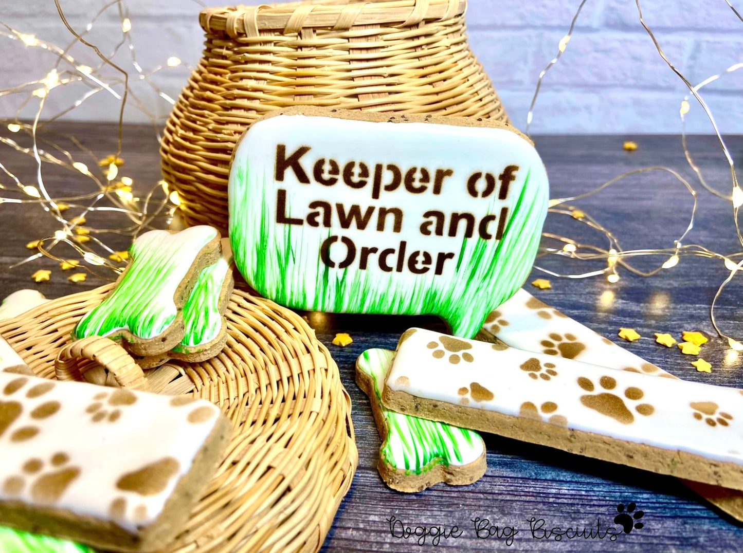 "Keeper of Lawn and Order" Canine Cookie Gift Set