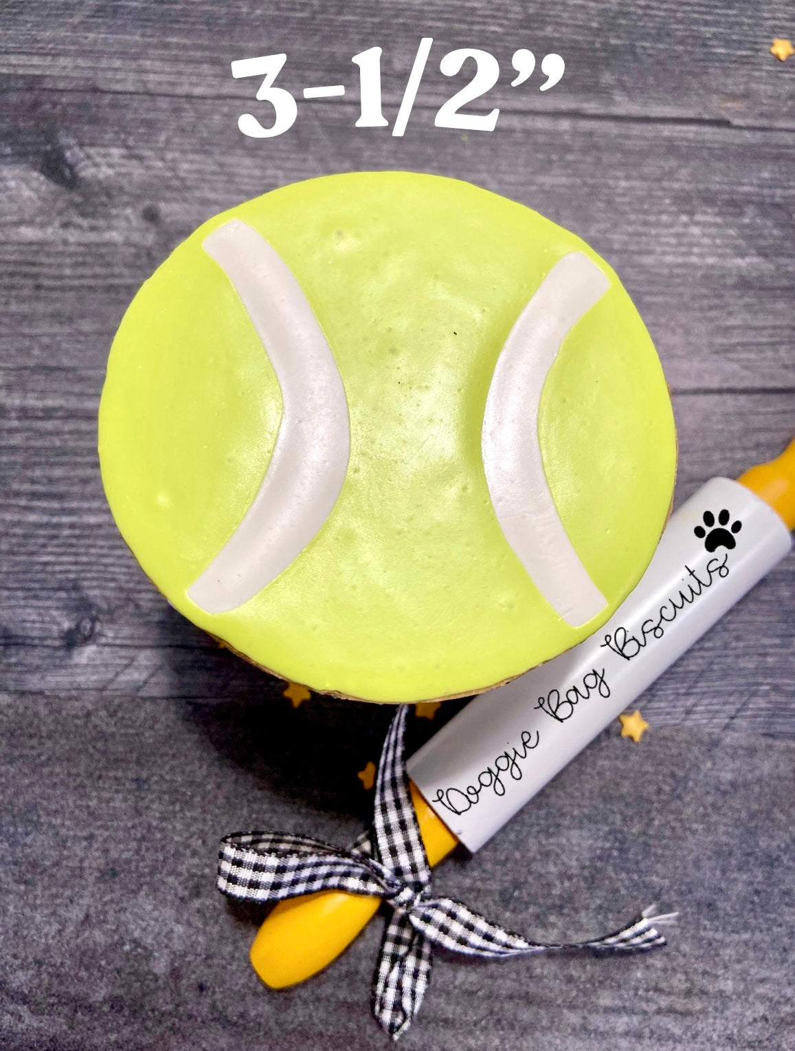 “Match, Set, Fetch Gift Set Certified Lookie-a-Tookie™ Canine Cookies, Tennis Ball Dog Treats 🎾🐶🎾
