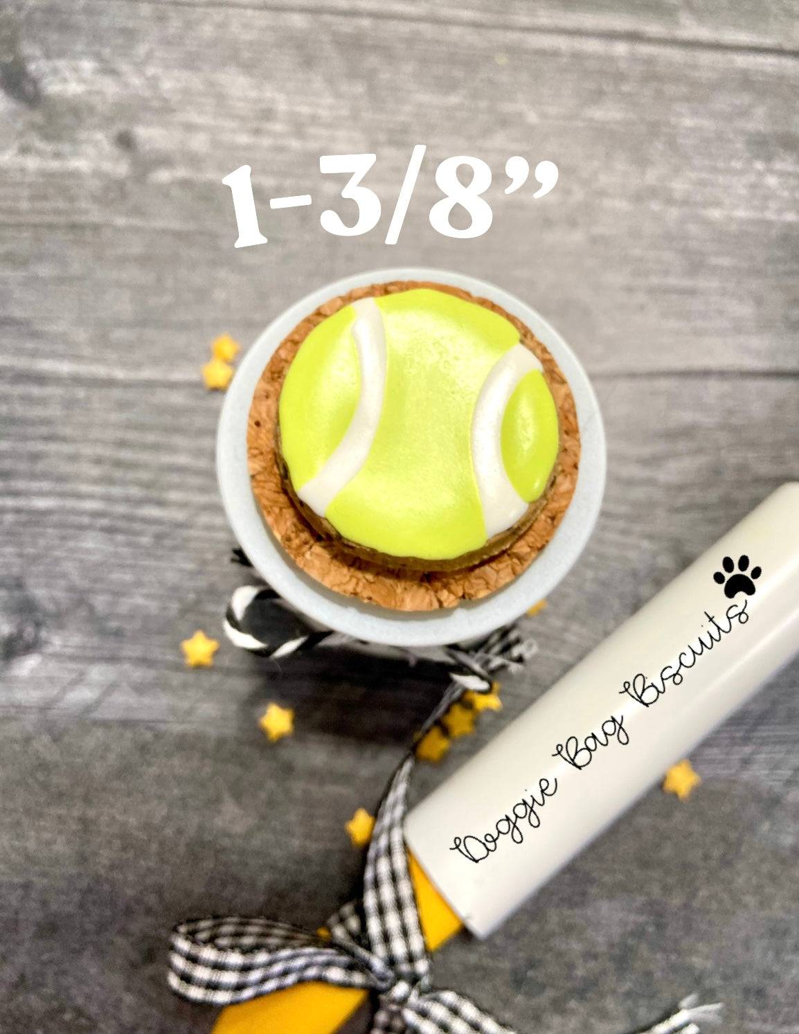 “Match, Set, Fetch Gift Set Certified Lookie-a-Tookie™ Canine Cookies, Tennis Ball Dog Treats 🎾🐶🎾