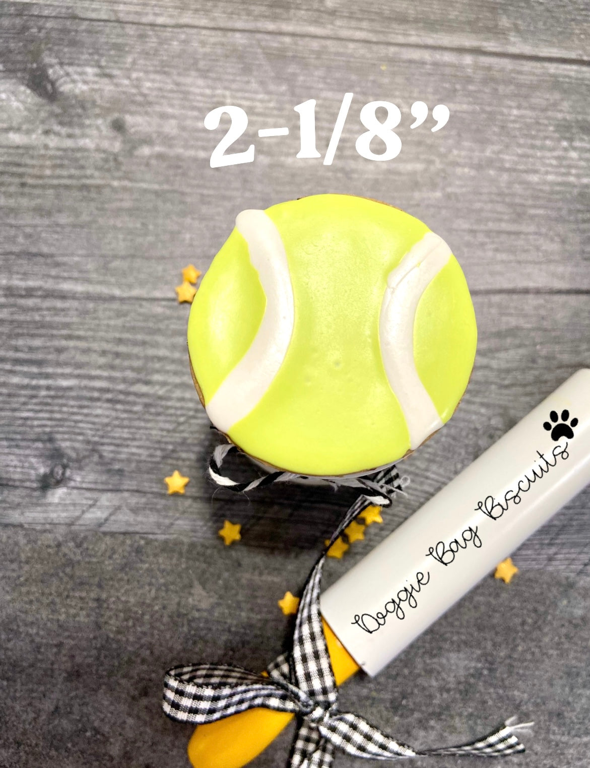 “Match, Set, Fetch Gift Set Certified Lookie-a-Tookie™ Canine Cookies, Tennis Ball Dog Treats 🎾🐶🎾