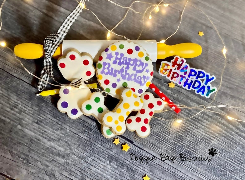 "Biscuits & Bark-day Bliss" Canine Cookie Birthday Gift Set