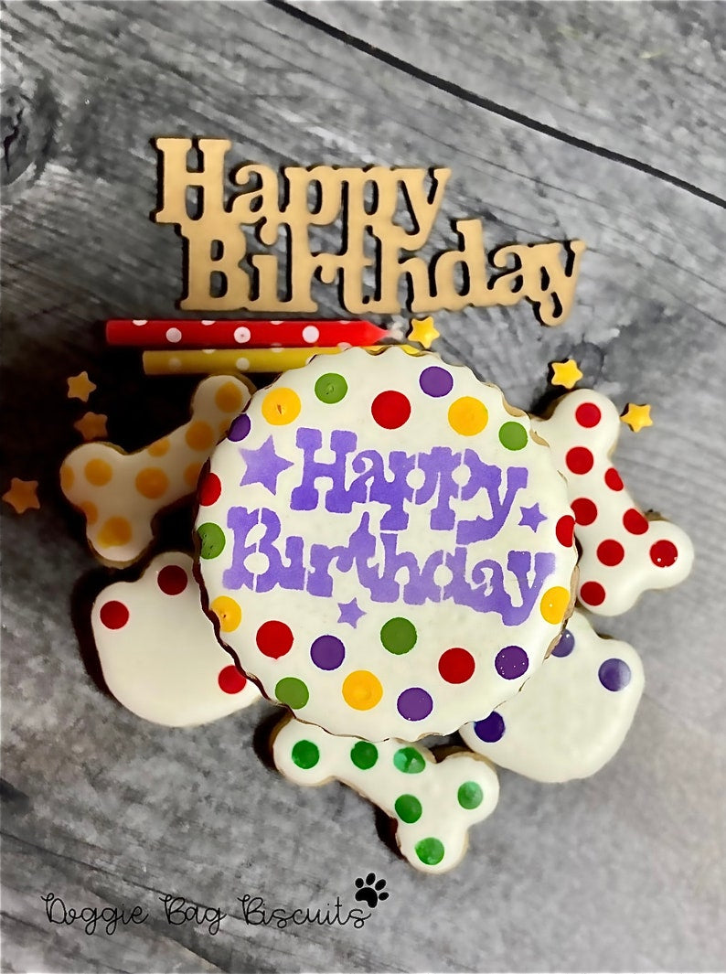 "Biscuits & Bark-day Bliss" Canine Cookie Birthday Gift Set