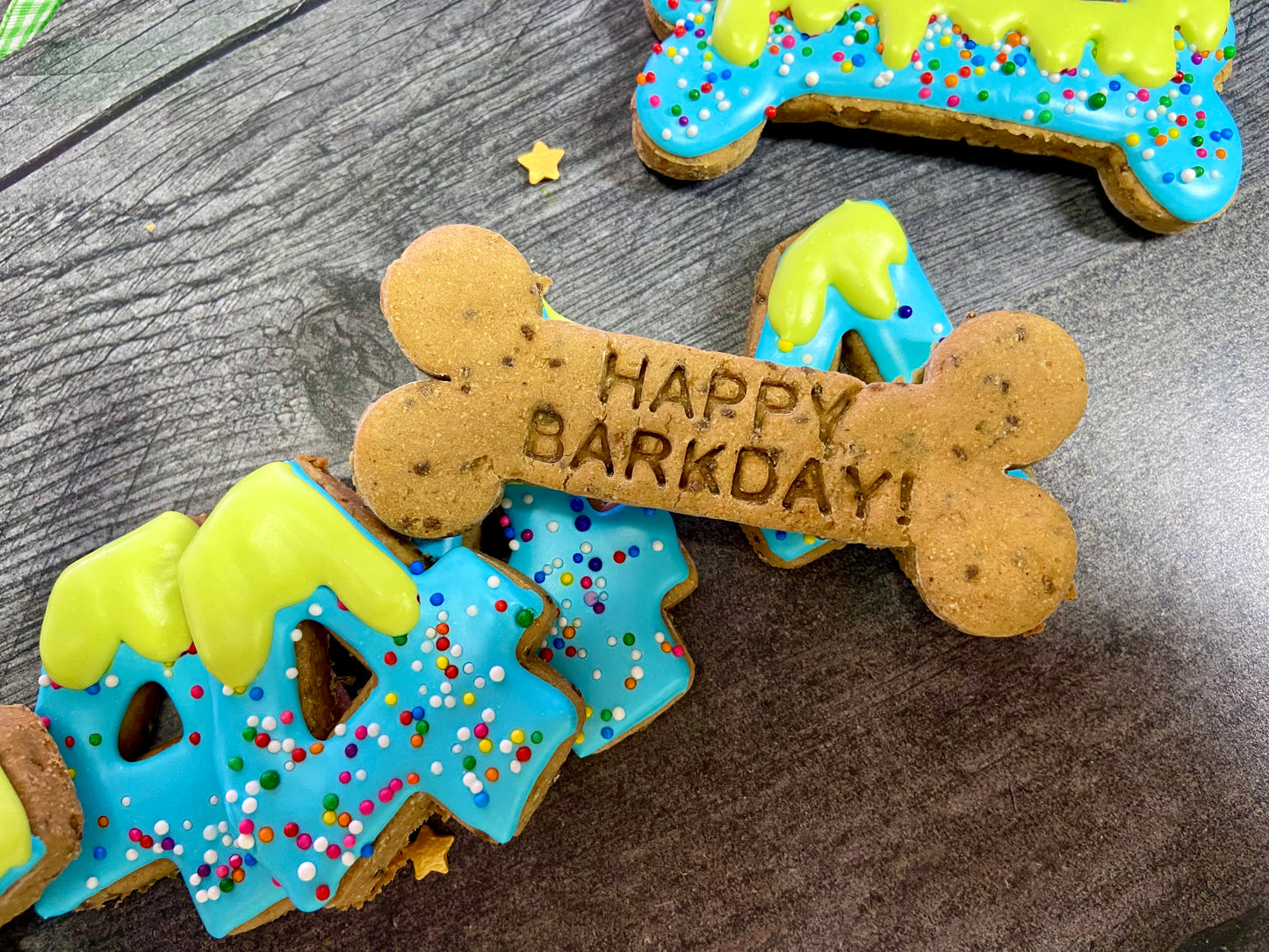 “Barkday Bash Box – Birthday Vegan Dog Cookie Gift Set | Certified, Made with Organic Ingredients, Diabetic-Friendly, Grain-Free, Wheat-Free & Gluten-Free” Gift Box