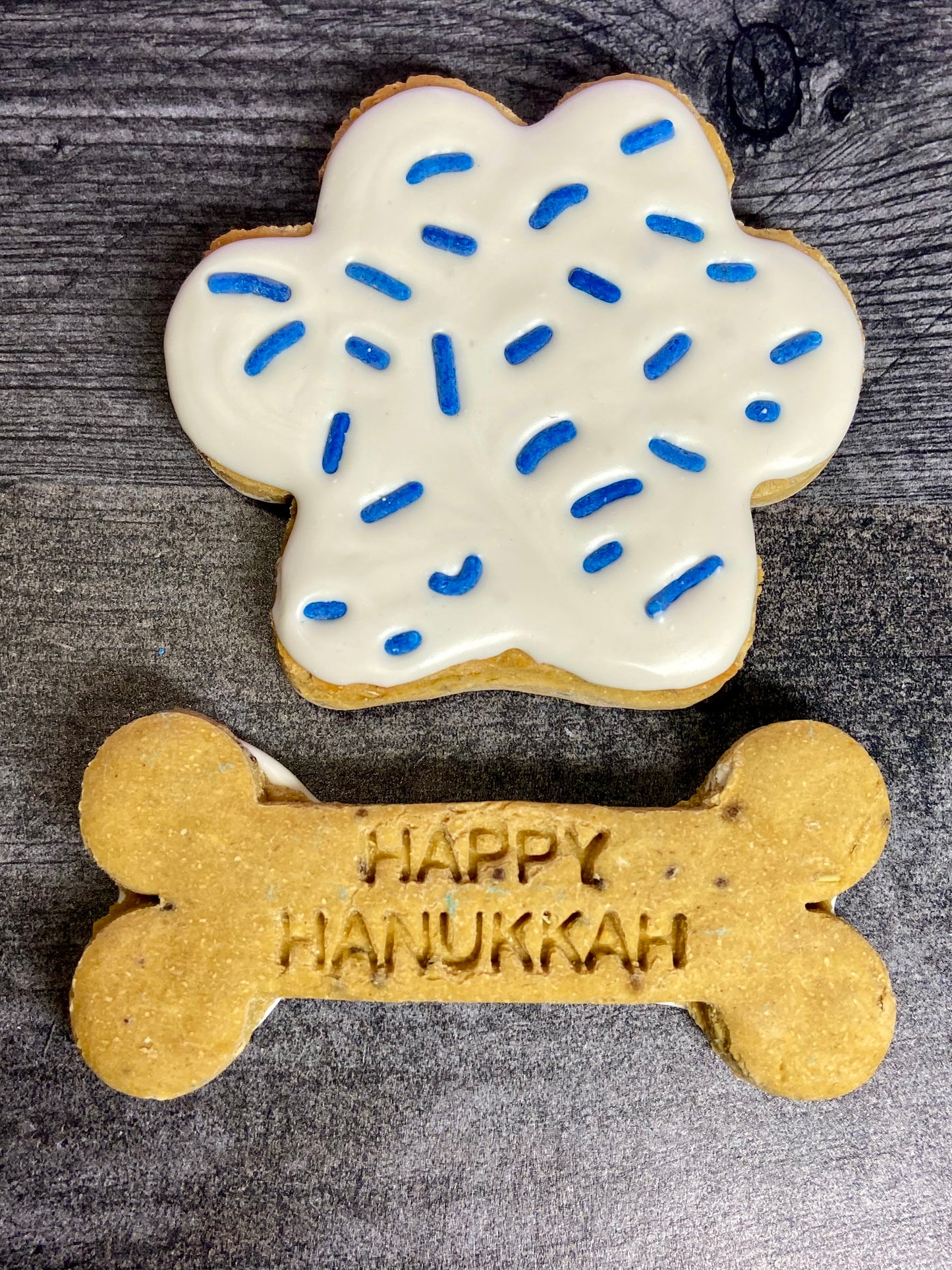 "HANUKKAH HOUND" Gift Set Certified Lookie-a-Tookie™ Canine Cookies, Jewish Dog Treats 🕯️✡️