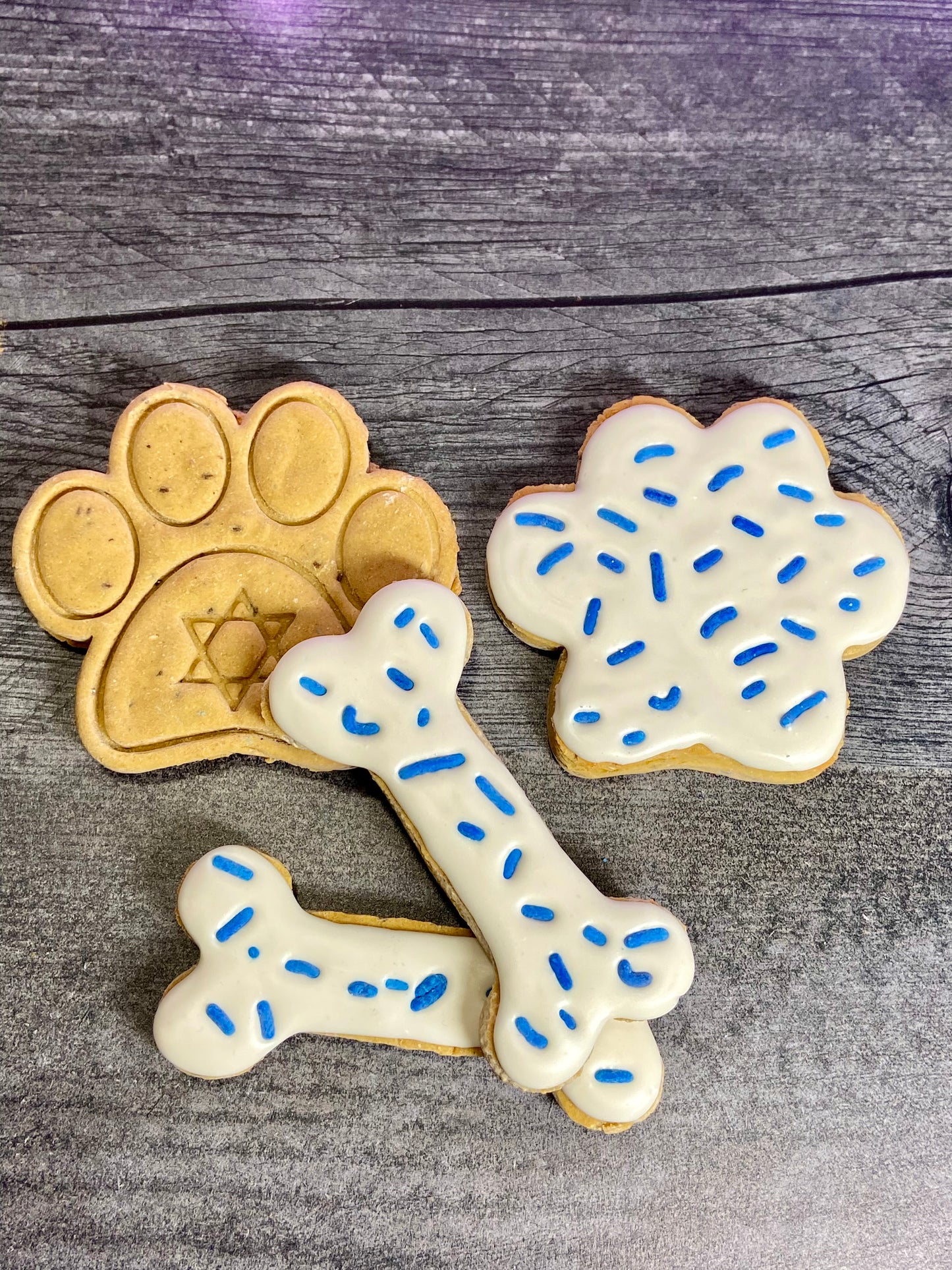 "HANUKKAH HOUND" Gift Set Certified Lookie-a-Tookie™ Canine Cookies, Jewish Dog Treats 🕯️✡️