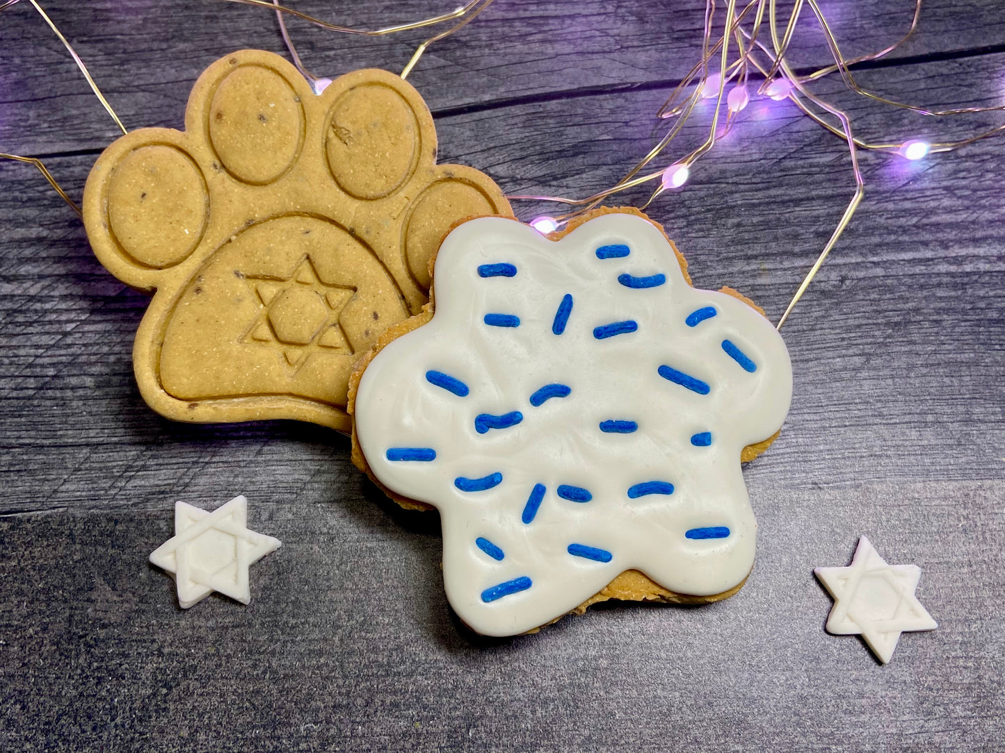 "HANUKKAH HOUND" Gift Set Certified Lookie-a-Tookie™ Canine Cookies, Jewish Dog Treats 🕯️✡️