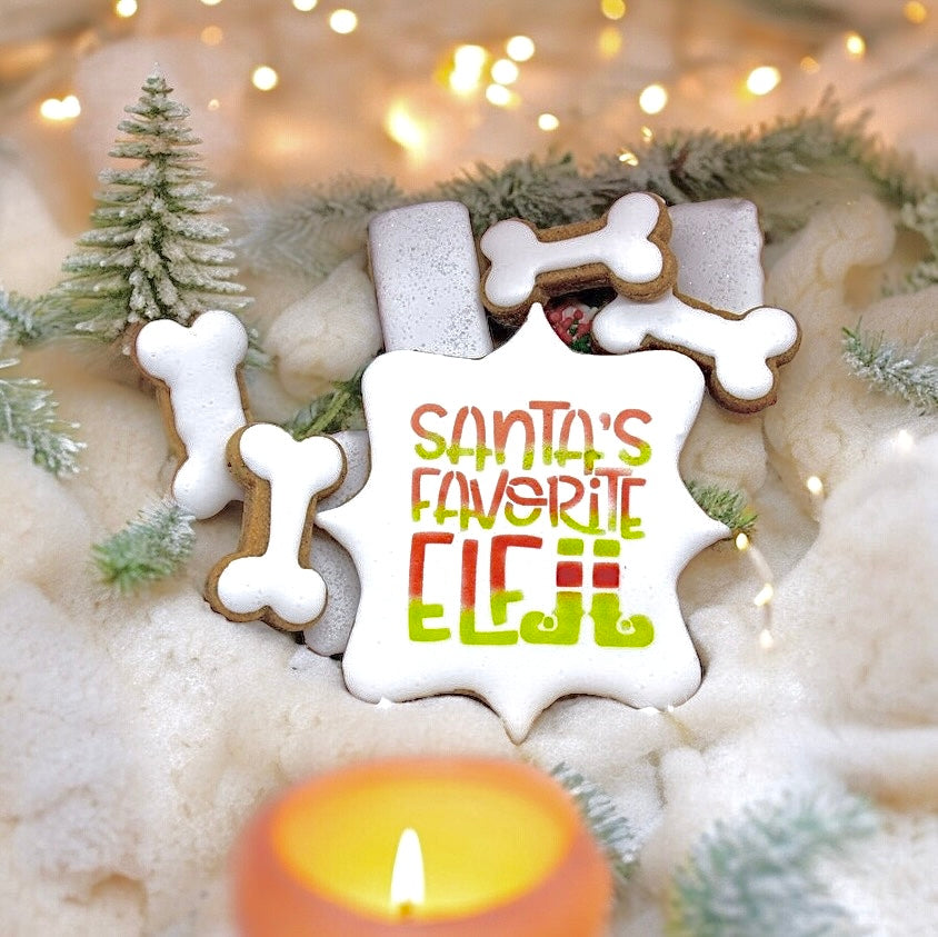 Santa’s Favorite Elf Canine Cookie Gift Set 🧝♂️🎄🐾