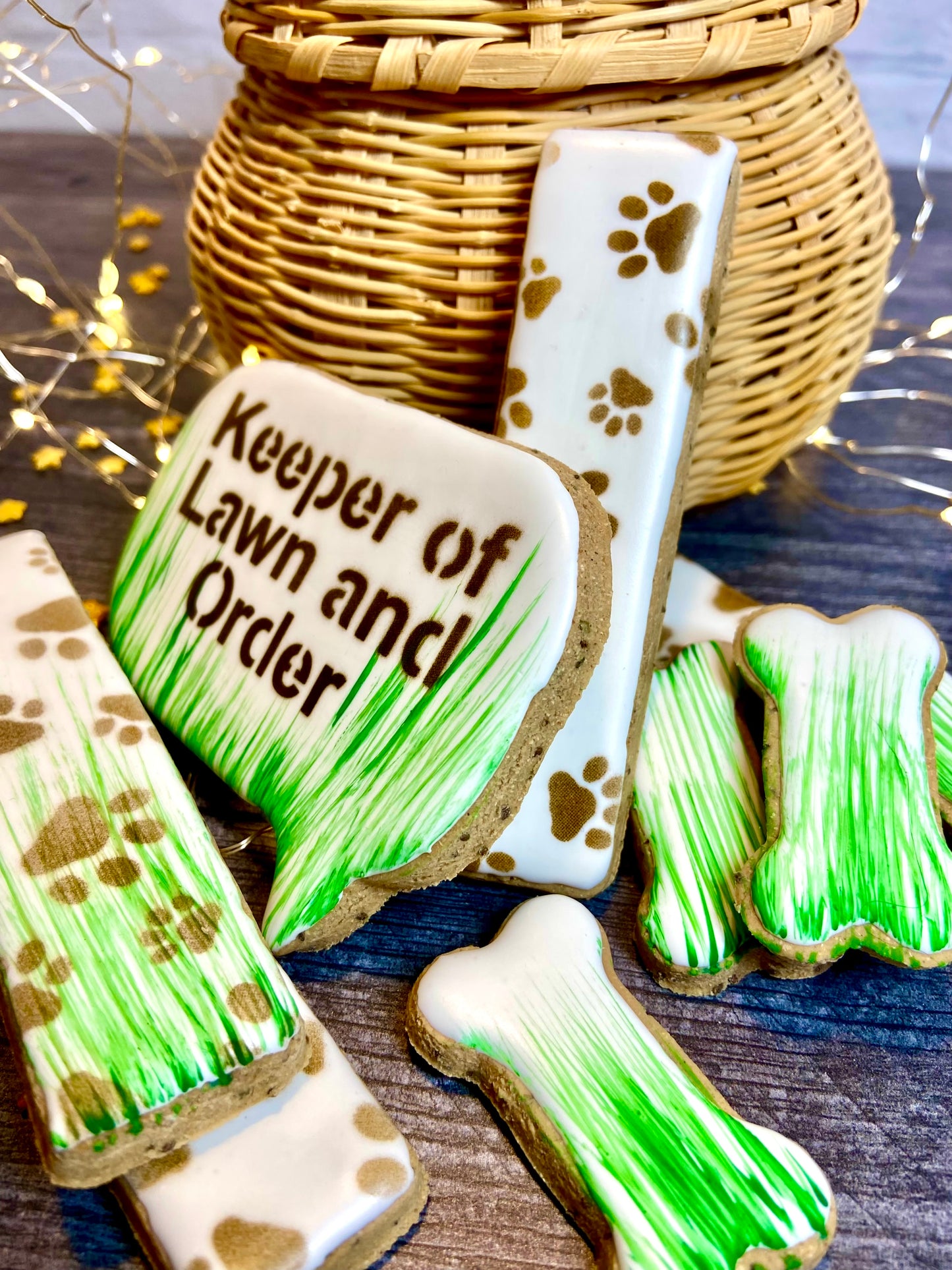 "Keeper of Lawn and Order" Canine Cookie Gift Set