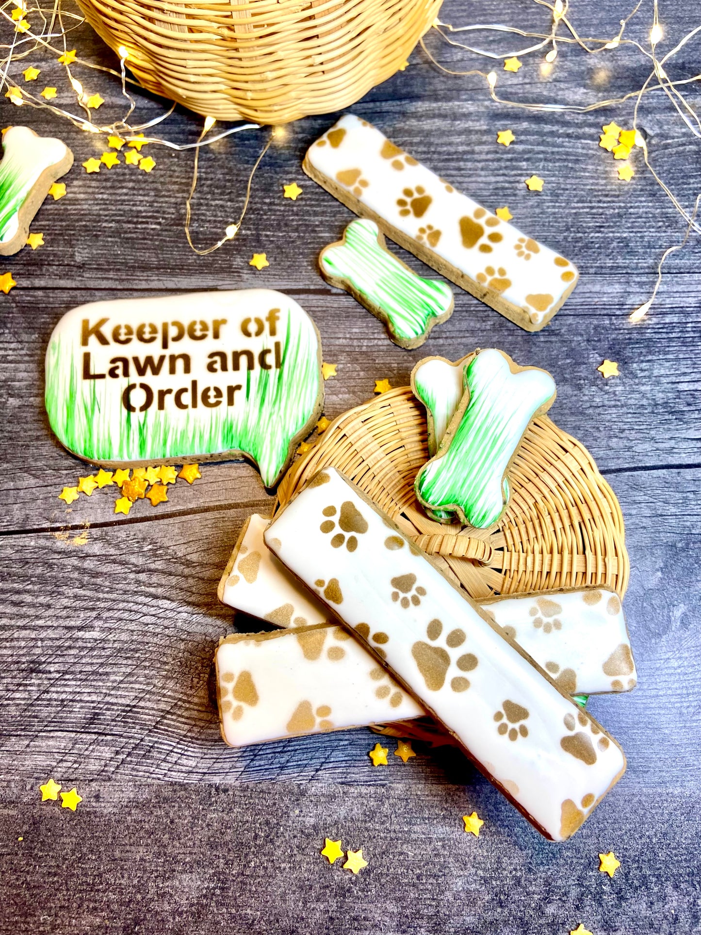 "Keeper of Lawn and Order" Canine Cookie Gift Set