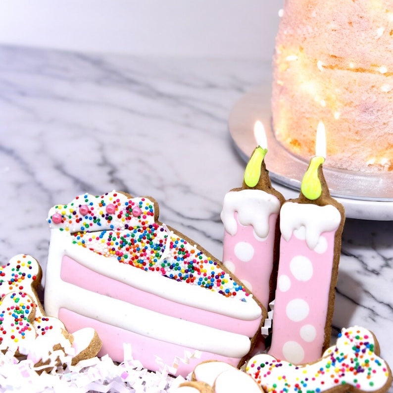 Slice Slice Baby Birthday Cake Canine Cookie Gift Set πππΎ
