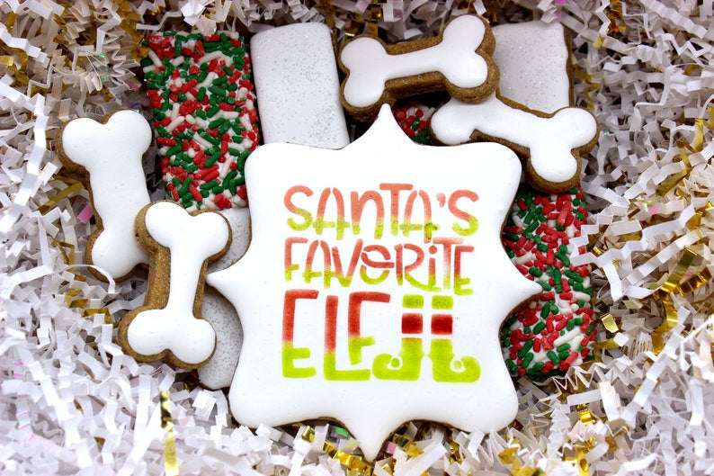 Santa’s Favorite Elf Canine Cookie Gift Set