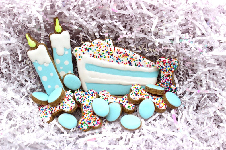 Slice Slice Baby Birthday Cake Canine Cookie Gift Set πππΎ