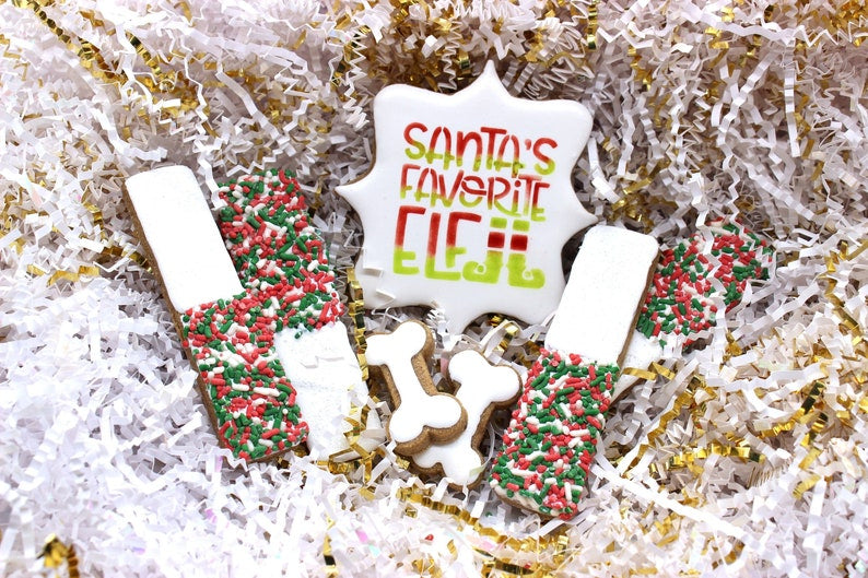 Santa’s Favorite Elf Canine Cookie Gift Set