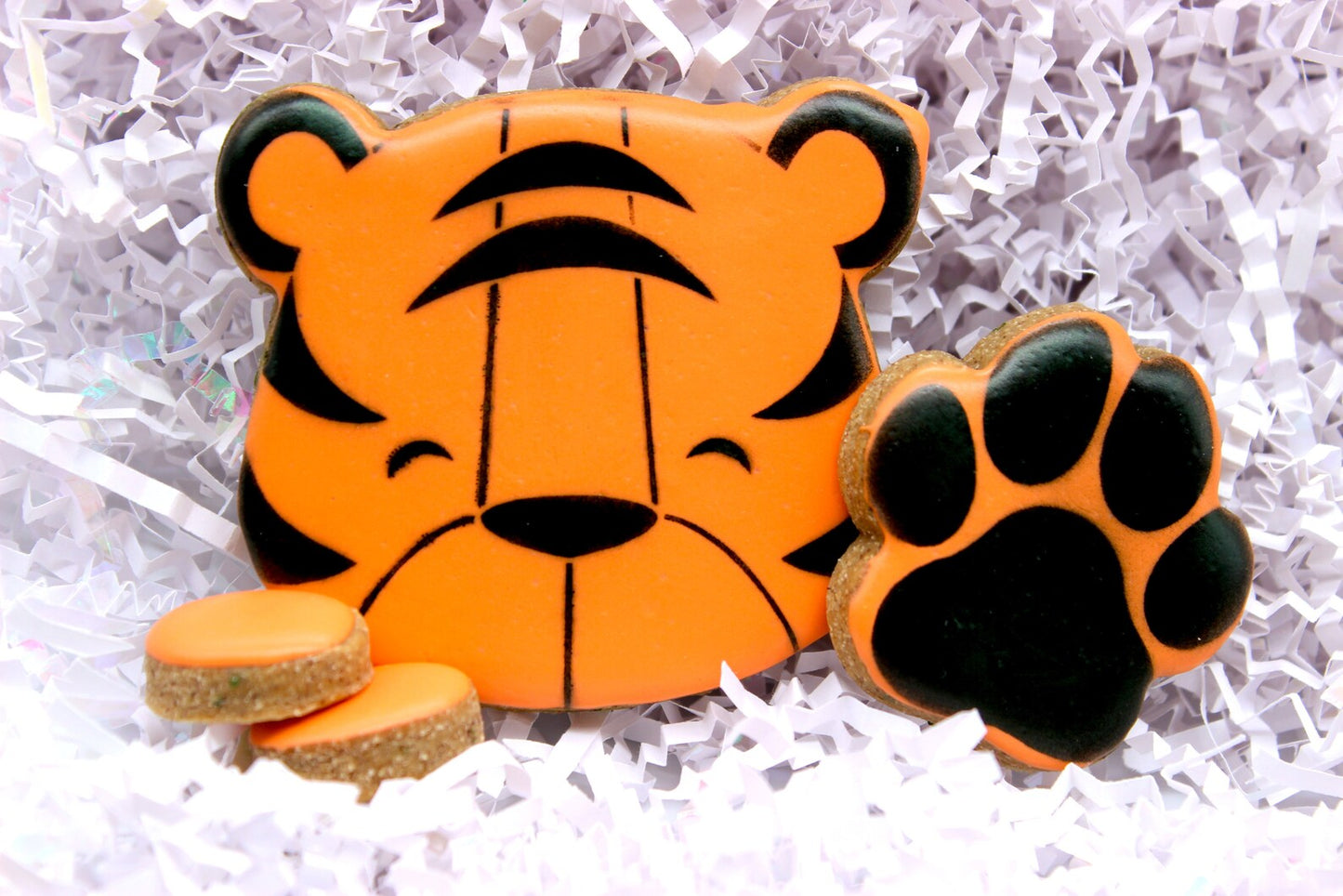 “Go Get ’Em Tiger" Gift Set Certified Lookie-a-Tookie™ Canine Cookies, Tiger Dog Treats 🐅🐾
