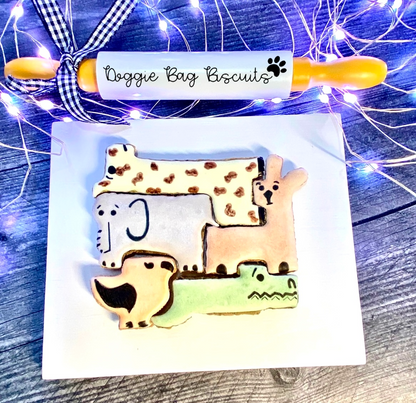 Noah’s Bark Puzzle Canine Cookie Gift Set🦒🐘🦜🌧️
