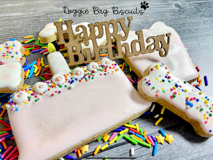 “Cake and Candle” Canine Cookie Gift Set 🎂✨🐾
