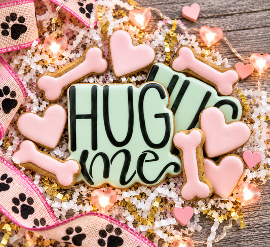 "Hug Me" Love-Themed Canine Cookie Gift Set 🩷