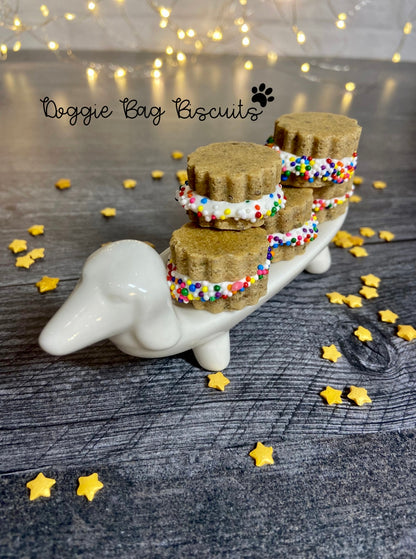 Rainbow Crème Sandwich Canine Cookie Gift Set🦄🍬🌈🐶🐾