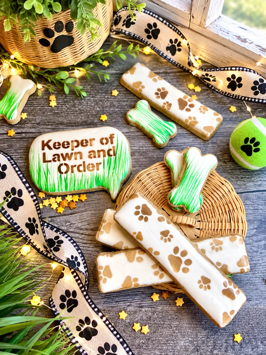 "Keeper of Lawn and Order" Canine Cookie Gift Set 🌱🐾