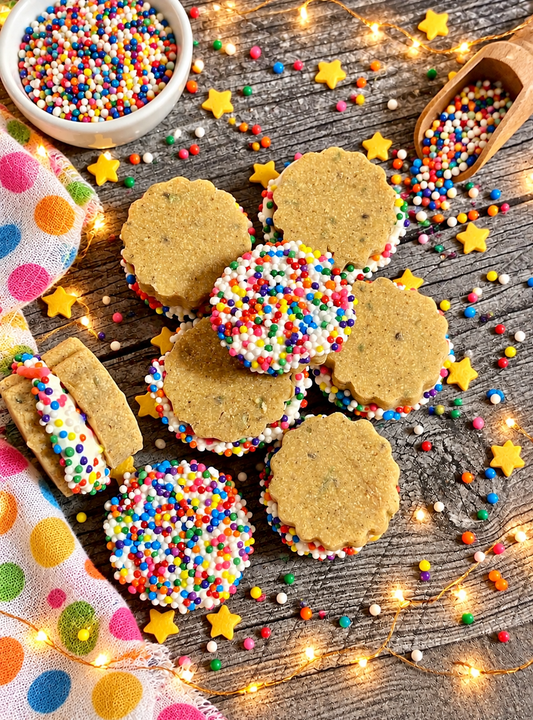"Rainbow Crème Sandwich" Canine Cookie Gift Set 🌈🐾 BONUS cookies!