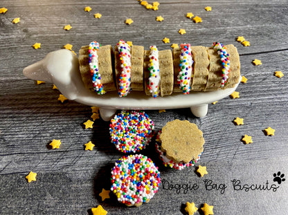 Rainbow Crème Sandwich Canine Cookie Gift Set🦄🍬🌈🐶🐾