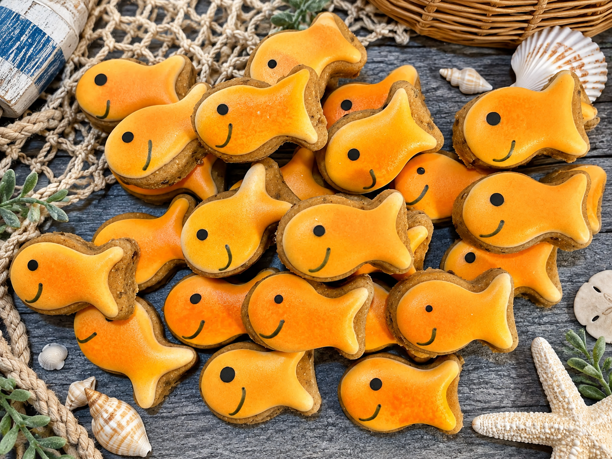 Go Fish™ Bite-Size Canine Cookie Gift Set 🎣🐾