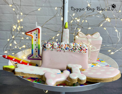 “Cake and Candle” Canine Cookie Gift Set 🎂✨🐾