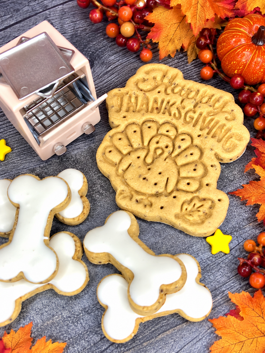"Turkey Day Tookies" Canine Cookie Box Gift Set 🦃🐾