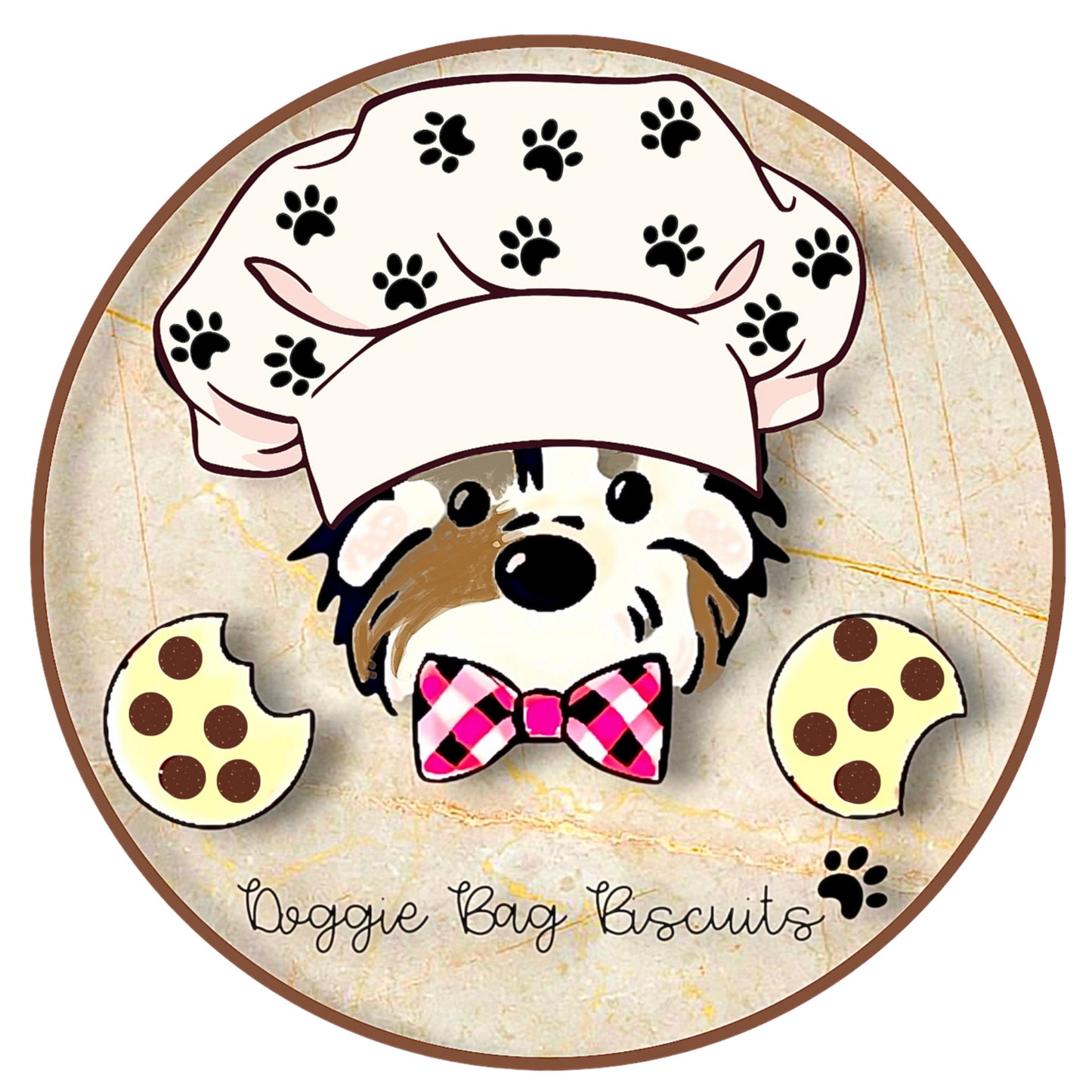 “Cordially Yours" Gift Set Certified Lookie-a-Tookie™ Canine Cookies, Fall Dog Treats 🍫🎀