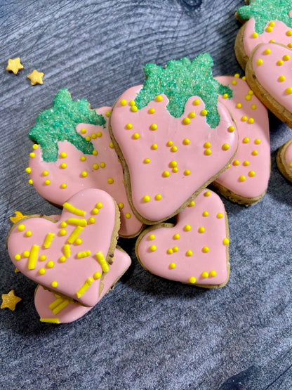 ”Sweetheart Berries” Canine Cookie Gift Set🍓🍓🍓