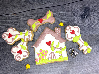 “Love Grows Here” Canine Cookie Gift Box Set🏡🐾🤍