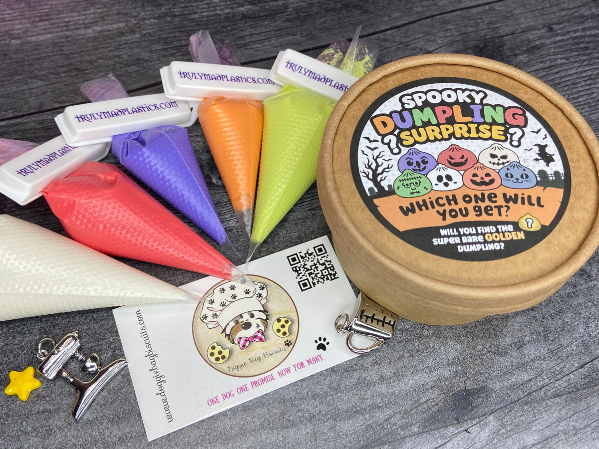 "Spooky Doggie Dumpling Surprise" Canine Cookie Box Gift Set 👻🥟🐾