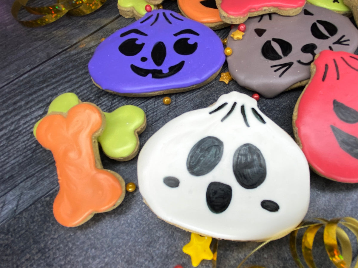 "Spooky Doggie Dumpling Surprise" Canine Cookie Box Gift Set 👻🥟🐾