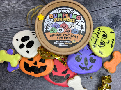 "Spooky Doggie Dumpling Surprise" Canine Cookie Box Gift Set 👻🥟🐾