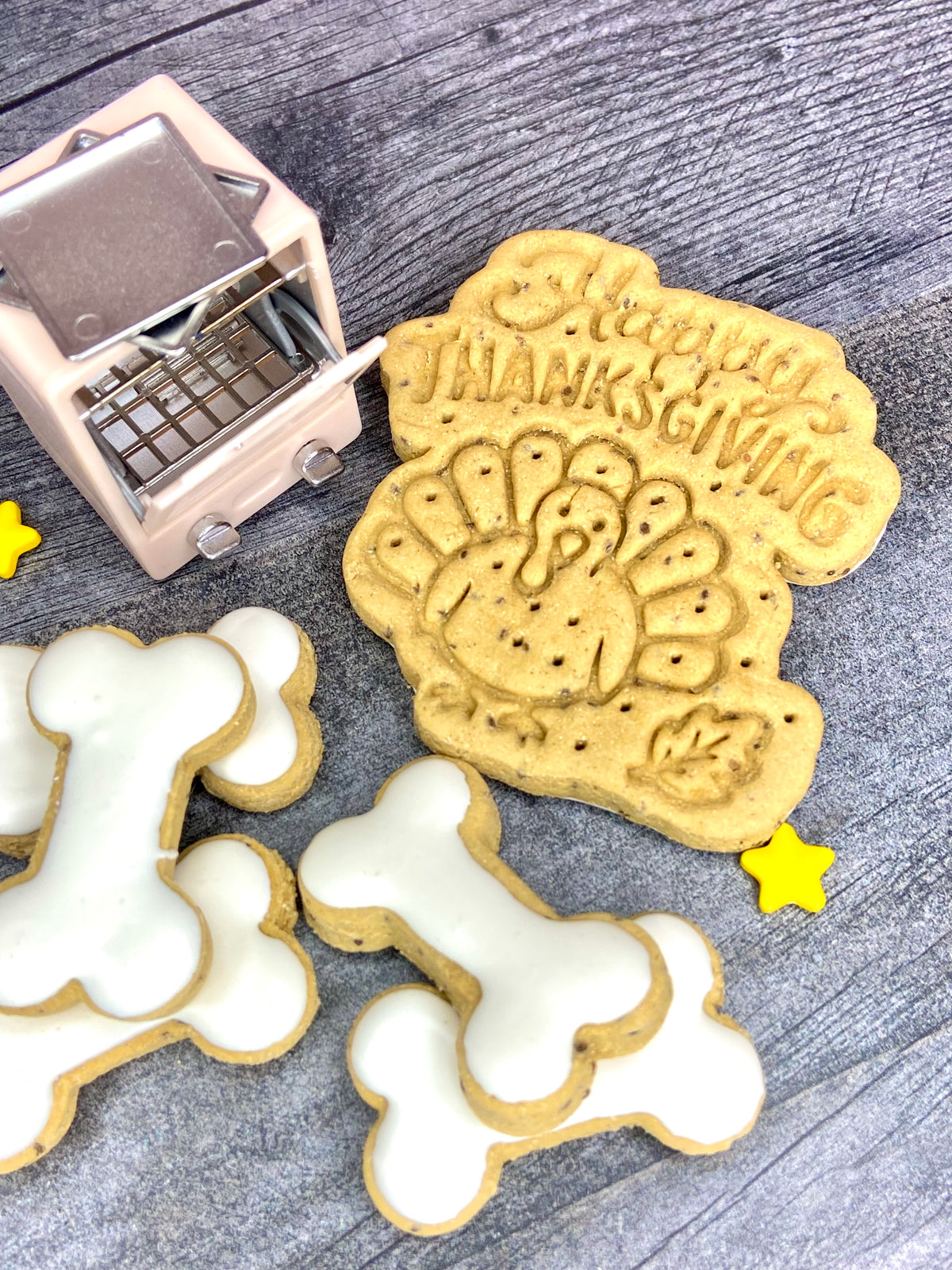 "Turkey Day Tookies" Canine Cookie Box Gift Set 🦃🐾