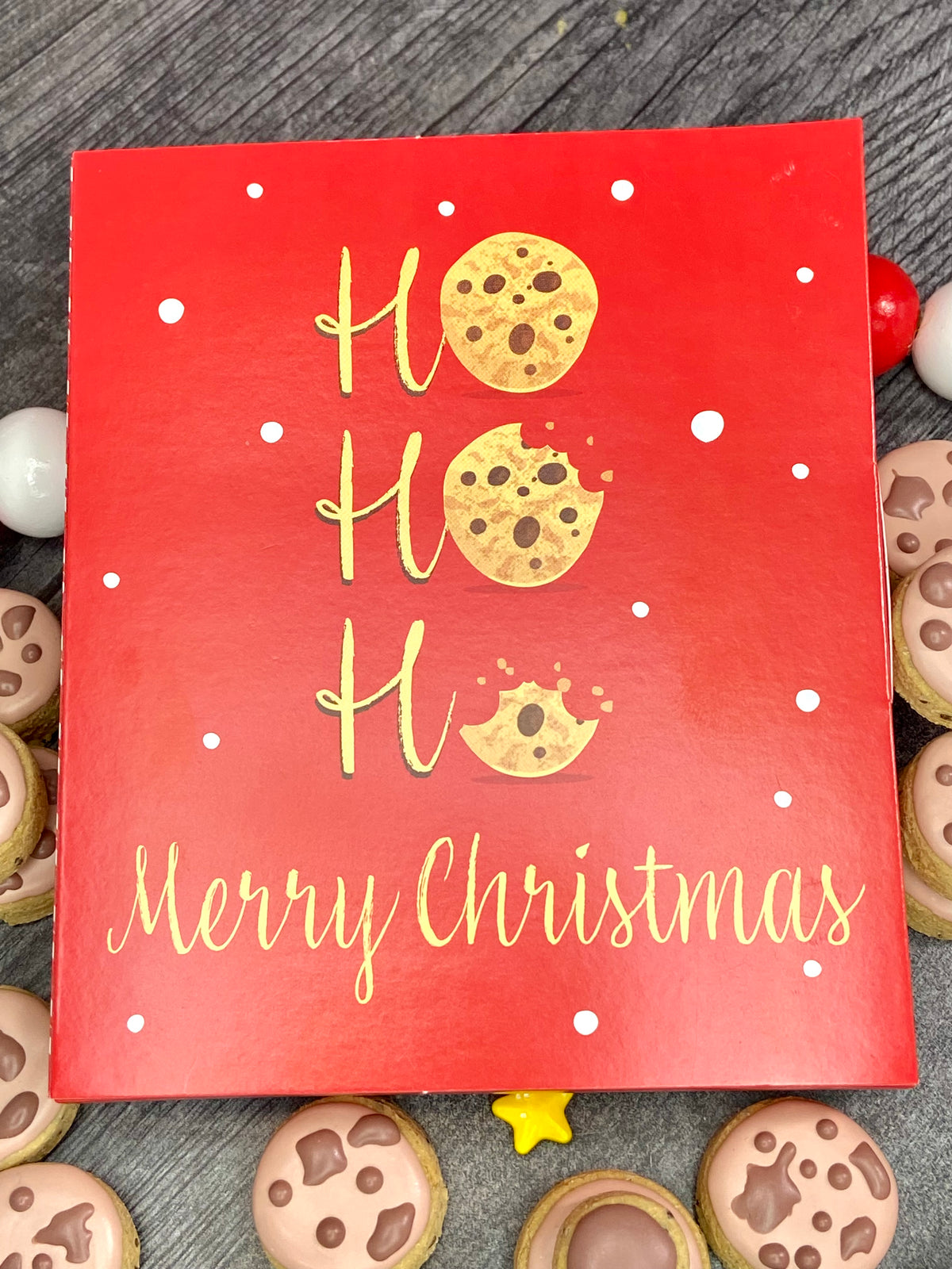 "Ho Ho Ho Choco" Christmas Canine Cookie Story-Book Box Gift Set
