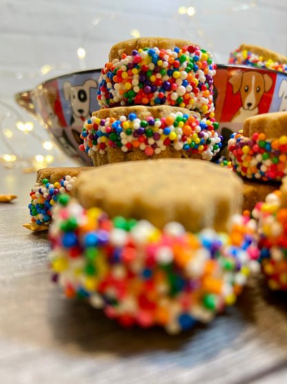 Rainbow Crème Sandwich Canine Cookie Gift Set🦄🍬🌈🐶🐾