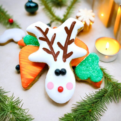 “Treats for Santa’s Team” Canine Cookie Gift Set 🦌🥕🎄🐾