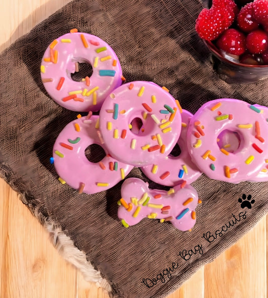 ⭐ "SWEET DONUT DAY" Canine Cookie Gift Box Set w/Tag