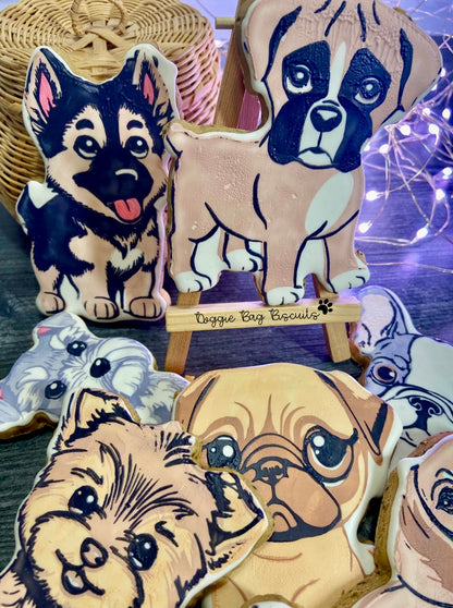 "Pup-Toons" Gift Sets Certified Lookie-a-Tookie™ Canine Cookies, Breed Dog Treats