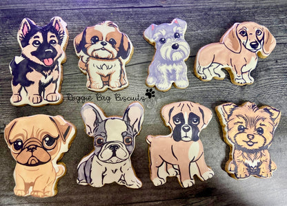 "Pup-Toons" Gift Sets Certified Lookie-a-Tookie™ Canine Cookies, Breed Dog Treats