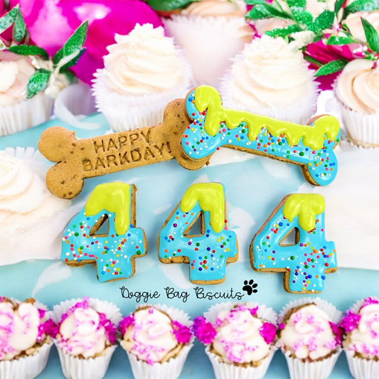“Barkday Bash Box – Birthday Vegan Dog Cookie Gift Set | Certified, Made with Organic Ingredients, Diabetic-Friendly, Grain-Free, Wheat-Free & Gluten-Free” Gift Box