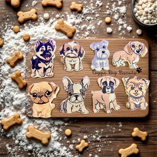 "Pup-Toons" Gift Sets Certified Lookie-a-Tookie™ Canine Cookies, Breed Dog Treats