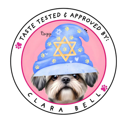 "HANUKKAH HOUND" Gift Set Certified Lookie-a-Tookie™ Canine Cookies, Jewish Dog Treats 🕯️✡️