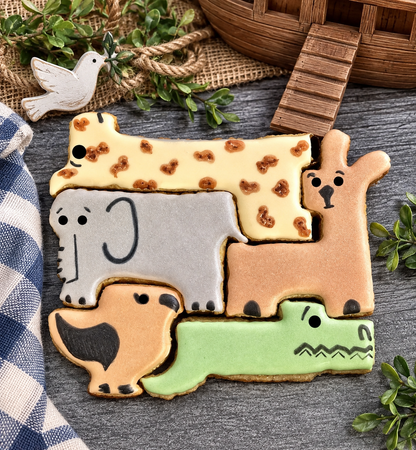 Noah’s Bark Puzzle™ Canine Cookie Gift Set 🐾🌧️