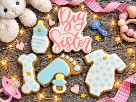 "Big Sister" Canine Cookie Gift Set 👶🐾🎀