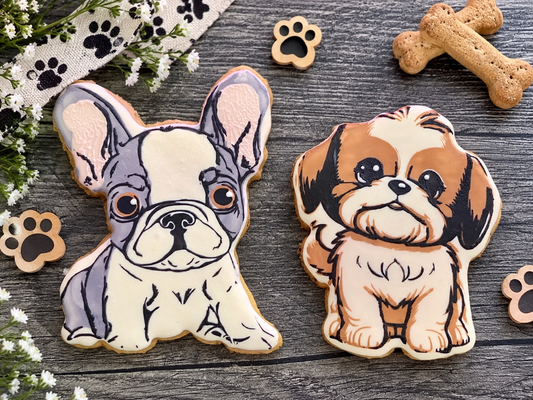 "Pup-Traits" 8 Canine Cookie Gift Sets Collection 🎨🐾