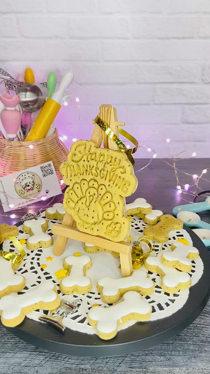 "Turkey Day Tookies" Canine Cookie Box Gift Set 🦃🐾