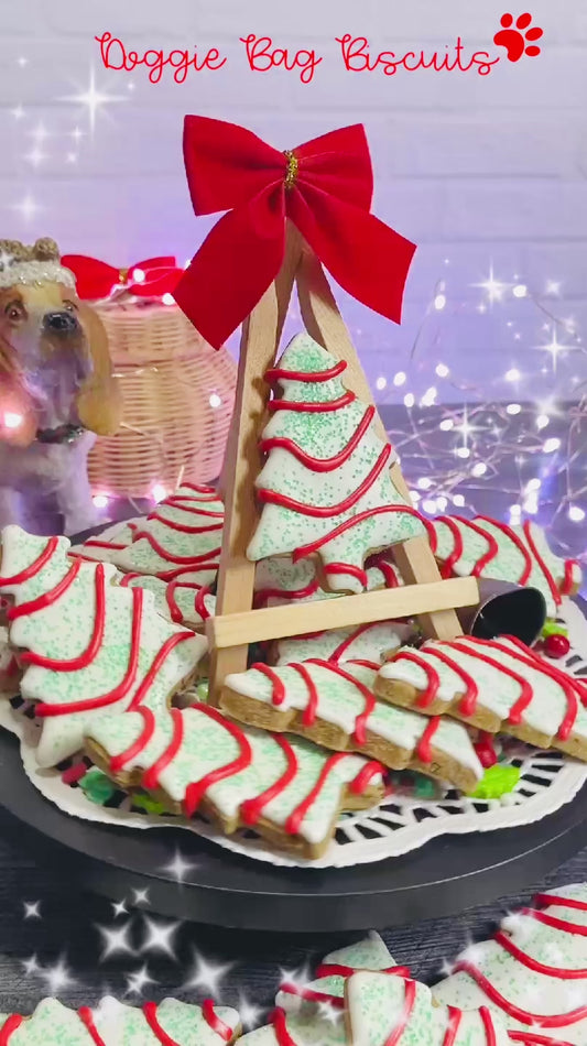 "OH CHRISTMAS TREAT" Gift Set Certified Lookie-a-Tookie™ Canine Cookies, Christmas Dog Treats